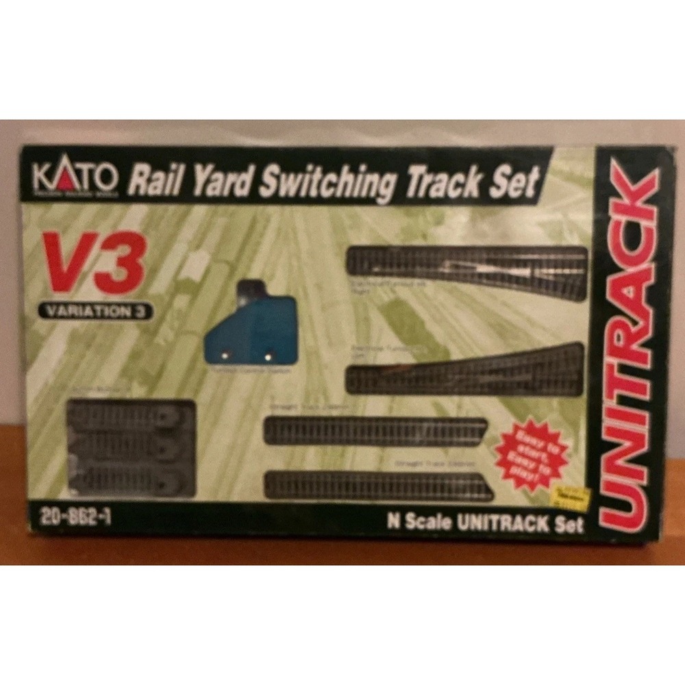 Kato N Scale Unitrack V3 Rail Yard Switching Track Set 20-862-1 Missing  1 Track